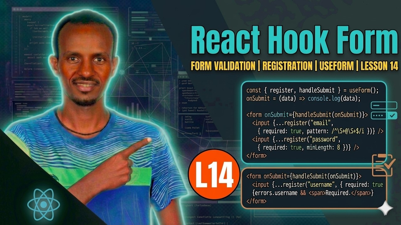 Master Form Validation in Amharic | React Hook Form Full Course | Lesson 14